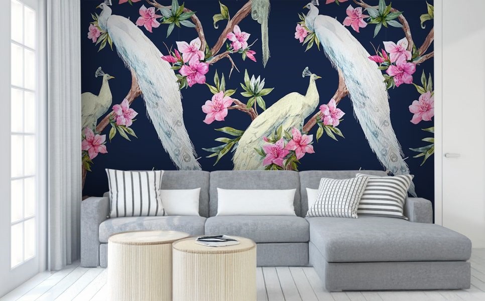 Обои Artmegahome Фламинго и птицы