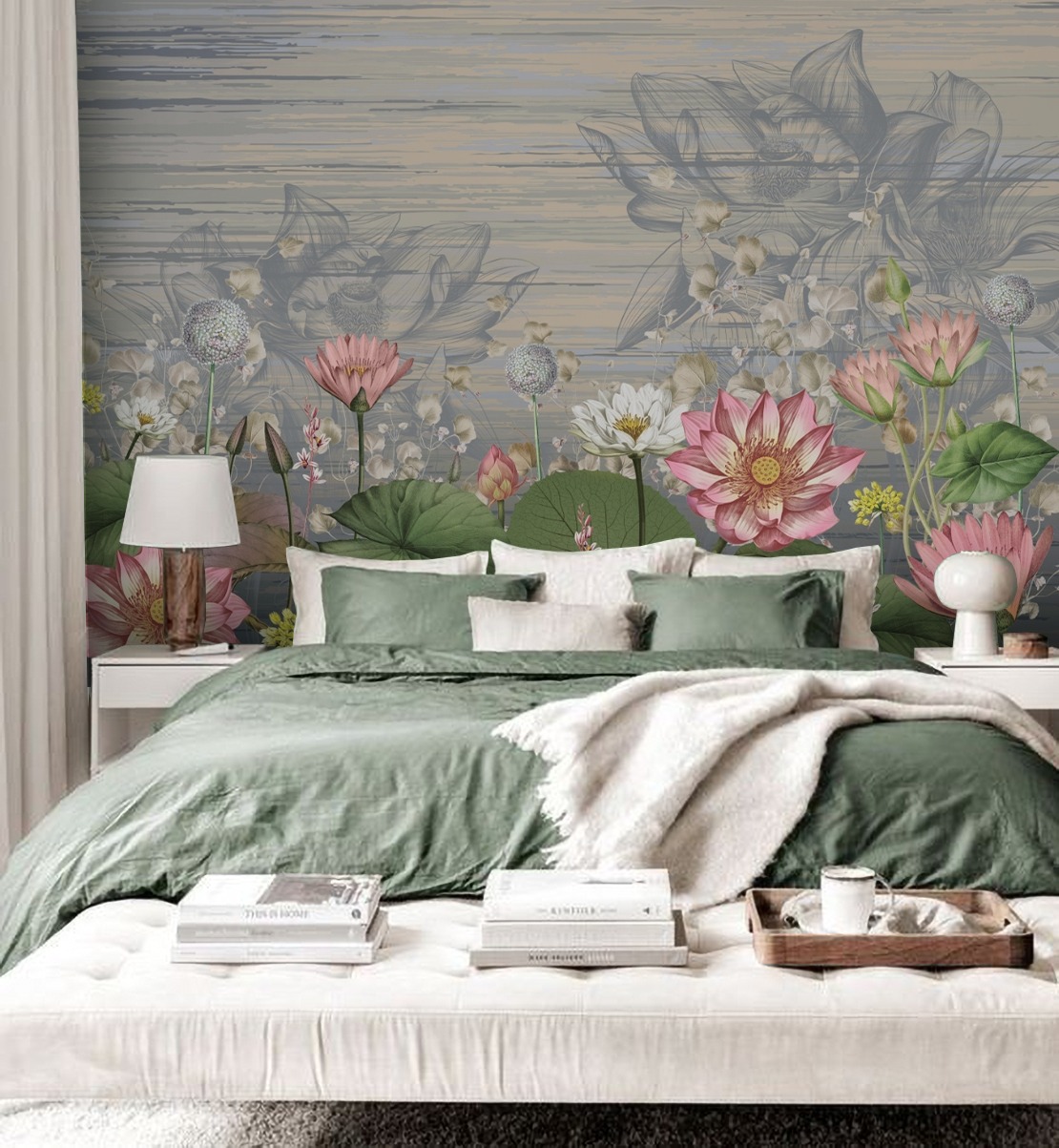 Обои Artmegahome Дизайнерские цветы