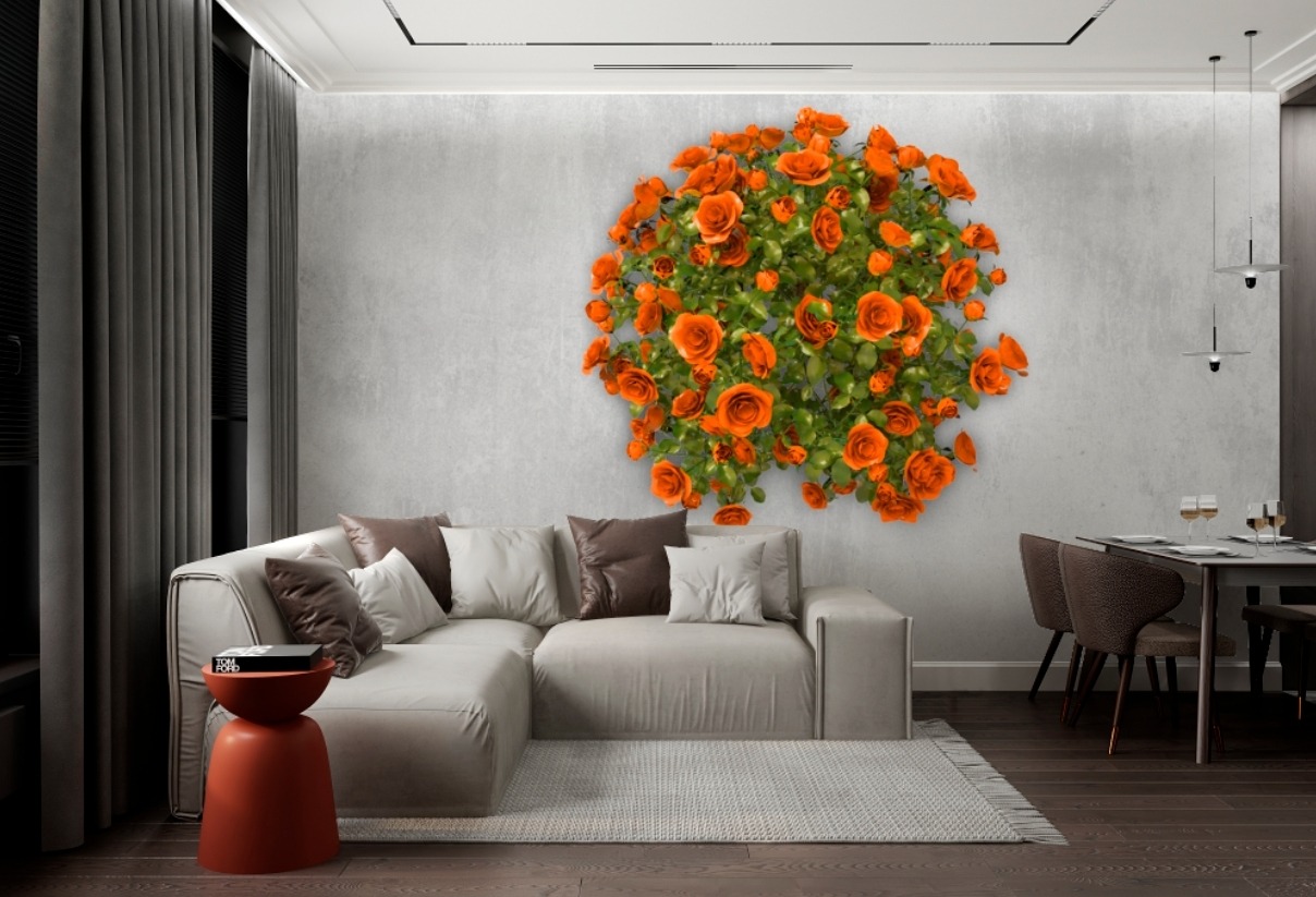 Обои Artmegahome Дизайнерские цветы