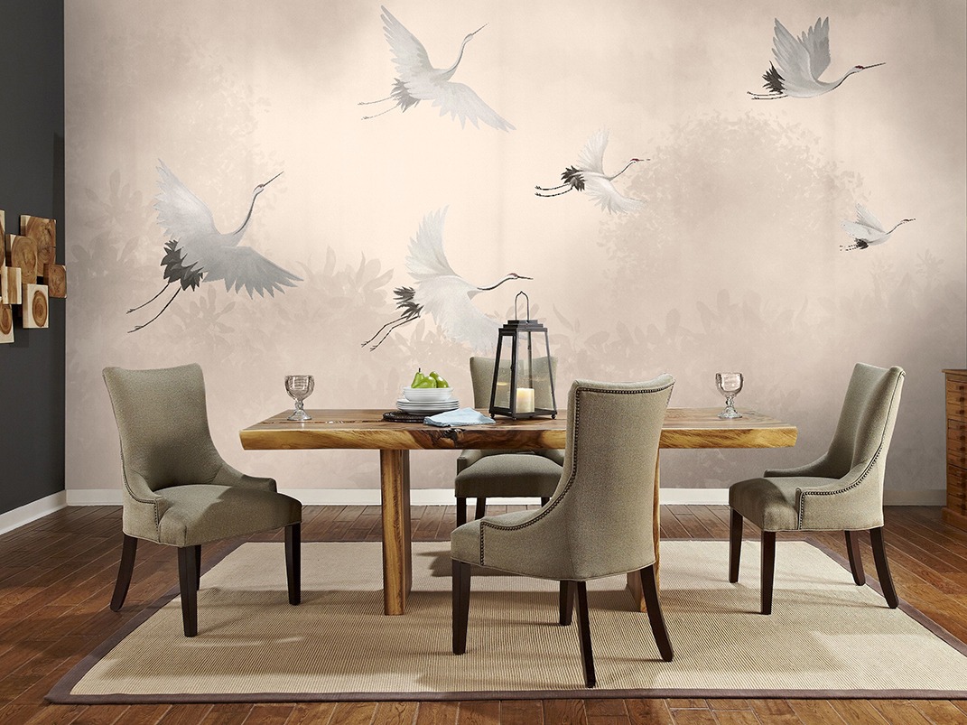 Обои Artmegahome Фламинго и птицы