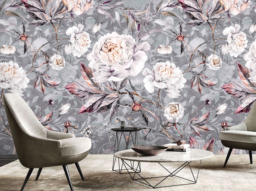 Обои Artmegahome Дизайнерские цветы