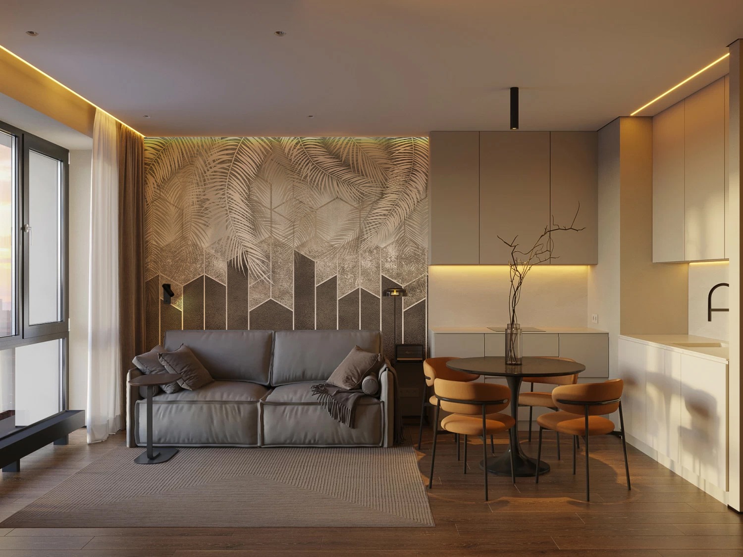 Обои Artmegahome Тропические растения