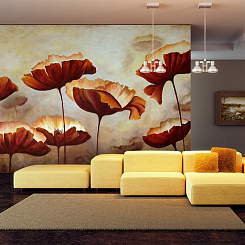 Обои Artmegahome Дизайнерские цветы