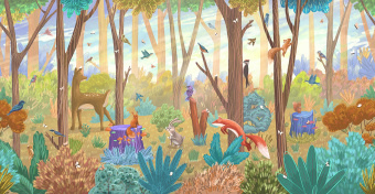 Фотообои Respace Детские  Солнечная опушка