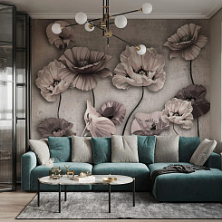 Обои Artmegahome Дизайнерские цветы