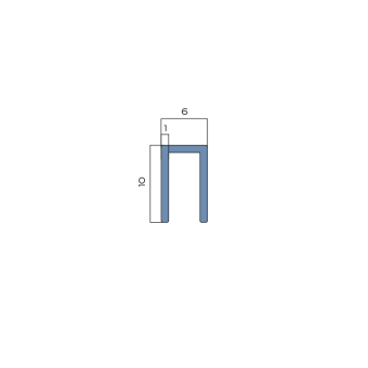 П-профиль алюминиевый NEEXY