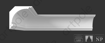 Карниз гладкий Artpole