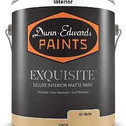 Матовая краска Dunn Edwards с керамическими частицами Exquisite Deluxe Interior Matte