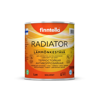 Краска алкидная для радиаторов Finntella RADIATOR Lämacmönkestävä Полуглянцевая