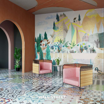 Фотообои Wall Street City Garden