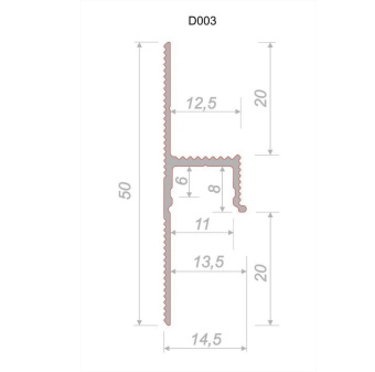 Теневой профиль Engineering Универсальный Под покраску