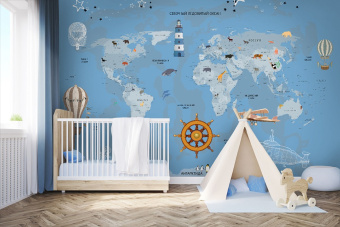 Фотообои Artmegahome Детские карты