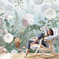 Обои Artmegahome Дизайнерские цветы