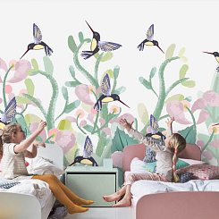 Обои Artmegahome Фламинго и птицы