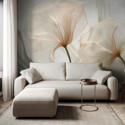 Обои Artmegahome Дизайнерские цветы
