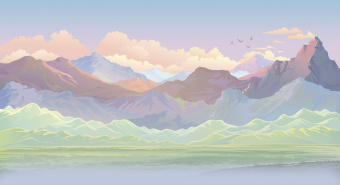 Фрески/Панно ORTOGRAF Горы