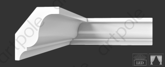 Карниз гладкий Artpole