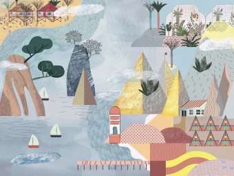 Фотообои Wall Street City Garden