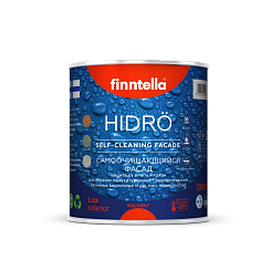 Краска фасадная гидрофобизирующая самоочищающаяся Finntella HIDRÖ Self-cleaning facade