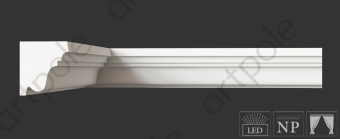 Карниз гладкий Artpole