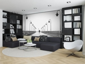 Фотообои Artmegahome Черно-белые