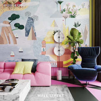 Фотообои Wall Street City Garden