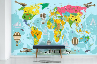 Фотообои Artmegahome Детские карты
