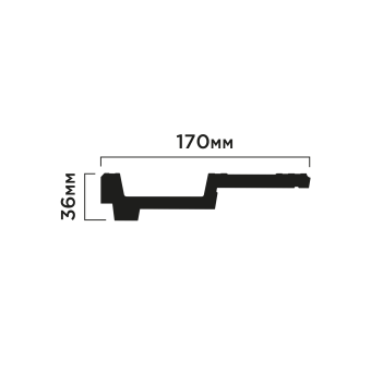 Карниз HI WOOD под подсветку