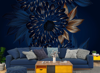 Фотообои Artmegahome Дизайнерские цветы