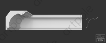 Карниз гладкий Artpole