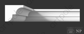 Карниз гладкий Artpole