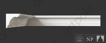 Карниз гладкий Artpole