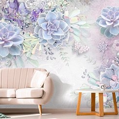 Обои Artmegahome Дизайнерские цветы