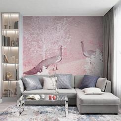Обои Artmegahome Фламинго и птицы