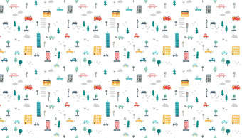 Фотообои Respace Детские  Воздушный город