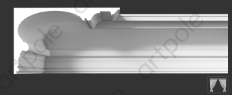 Карниз гладкий Artpole