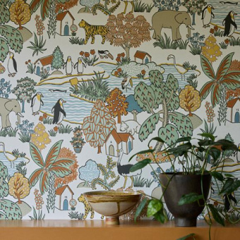 Обои Little Greene Storybook Papers