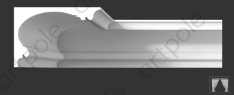 Карниз гладкий Artpole