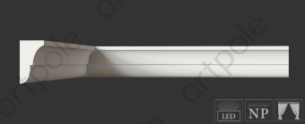 Карниз гладкий Artpole