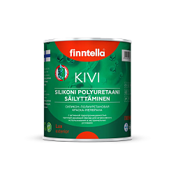 Краска фасадная для оштукатуренных и кирпичных фасадов с защитой от грибка и плесени KIVI Silikoni polyuretaani säilyttäminen