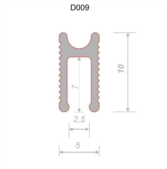 Теневой профиль Engineering Универсальный Анодированный