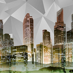 Обои Artmegahome Небоскребы и мосты