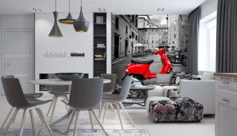 Фотообои Artmegahome Черно-белые