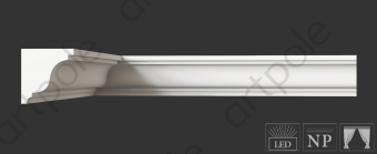 Карниз гладкий Artpole