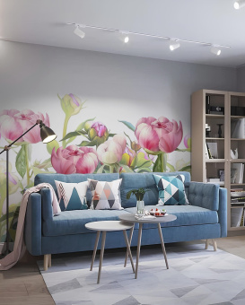 Фотообои Artmegahome Дизайнерские цветы