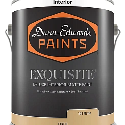 Матовая краска Dunn Edwards с керамическими частицами Exquisite Deluxe Interior Matte