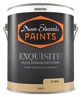 Матовая краска Dunn Edwards с керамическими частицами Exquisite Deluxe Interior Matte