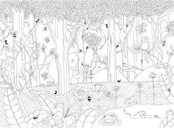 Фотообои Respace Раскраски Джунгли зовут