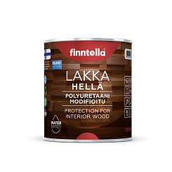 Интерьерный водоразбавлямый лак с шелковисто-матовым финишем LAKKA HELLÄ Matta