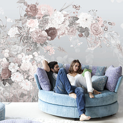 Обои Artmegahome Дизайнерские цветы